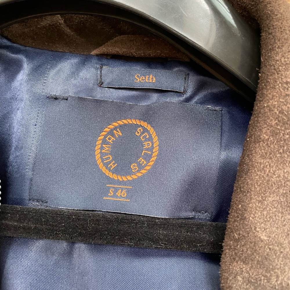 Brown Suede Heavy Bomber Flight Jacket Human Scales … Gem